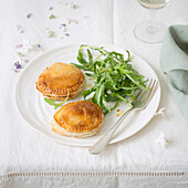 Crispy dumplings with Sainte-Maure-de-Touraine