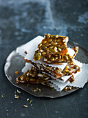 Brittle with pumpkin seeds