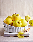 Golden yellow apples