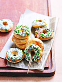 Savoury mini donuts with Beaufort cheese
