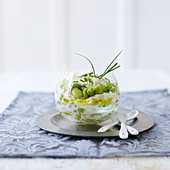 Tzatziki with broad beans