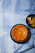 Upside down clementine cake