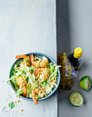 Thai style prawn salad