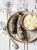 Boudin with mashed potatoes (France)
