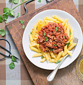 Penne mit Bolognese Sauce