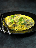 Chinese omelette with oysters