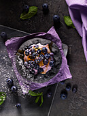 Black blueberry tart