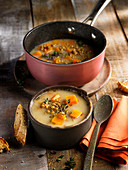 Lentil and pumpkin soup