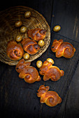 Rabbit-shaped Easter brioches