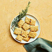 Rosemary and Emmental crackers