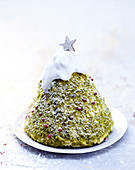 Pistachio Christmas Tree Cake