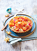 Christmas Salmon Flower Pie