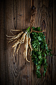 Parsley roots and tops