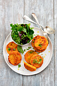 Lentil and carrot patties