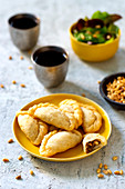 Lamb and pine nut turnovers