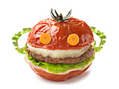 Children's tomato burger