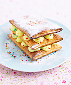 Mille-feuille with cream