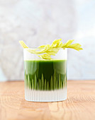 Detox juice of kale, fennel, celery and cucumber