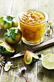 Green tomato and lime jam