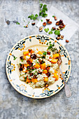 Risotto with pumpkin and caramelized hazelnuts