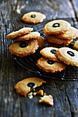 Parmesan and olive savoury shortbreads