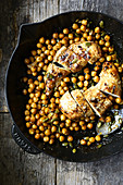 Chicken breasts with chickpeas