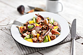 Octopus and fig salad