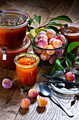 Mirabelle plum jam and jelly