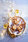 Salziges Shortbread in Rentierform zum Aperitif (Weihnachten)