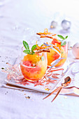 Citrus fruit and Champagne party soup