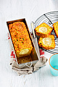 Carrot,parsley and goat's cheese cake