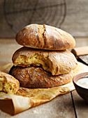 Broa de milho,Portuguese sweetcorn flour bread loaf