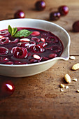 Cherry and almond soup
