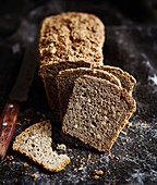 Leaven,seedy rye bread