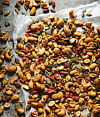 Spicy mixed dried fruit with goji beans