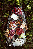 Board of Piedmontese cold meats and cheese