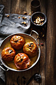Baked Apples with Plum Jam