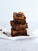 Chocolate brownie and speculoos cookies