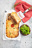 Beef and chorizo bolognese lasagne