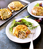 Oven baked meat cakes