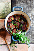 Braised Pork with Spices and Prunes