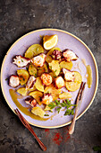 Octopus Salad with Potatoes and Chilli