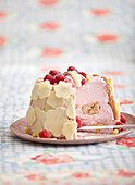 Raspberry mousse Charlotte Cake