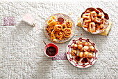 Selection of sweet fried pastries