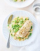 Risotto with Pollock and Peas