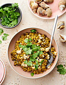 Lentil curry with whelks