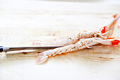 Prepare fried langoustines in sauce vierge: Prepare Norway lobster