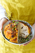 Spicy cauliflower baked in the oven