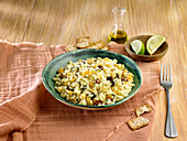 Couscous salad with sultanas and chickpeas