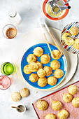 Cheese and brown rice flour gougères